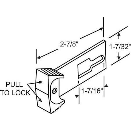 Strybuc Lock Bar Without Key 16-188